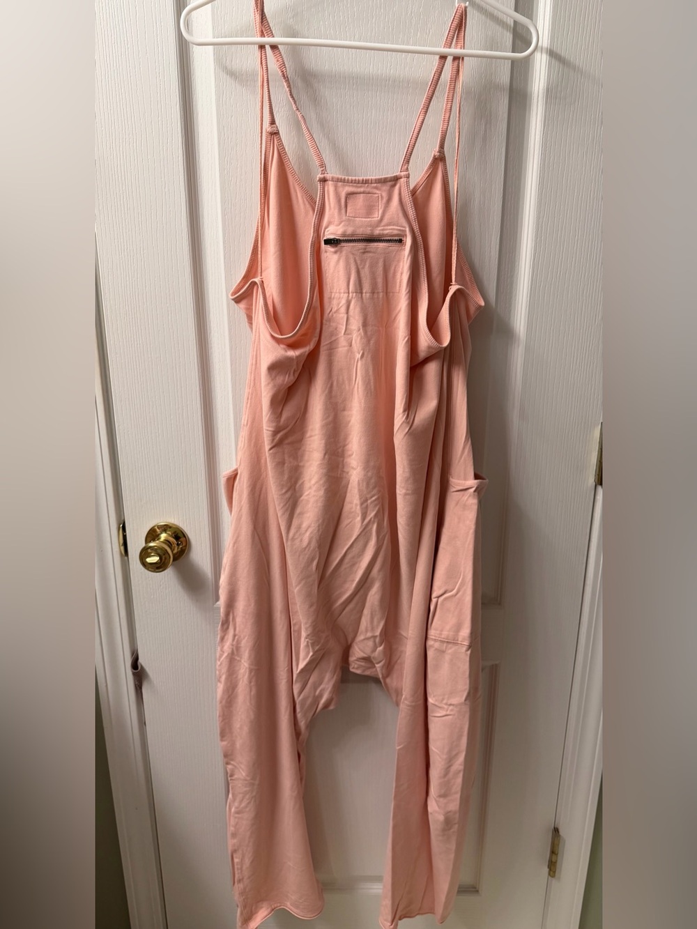 FP Movement by Free People Peach-Pink Relaxed Tank Jumpsuit - Picture 6 of 6